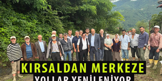 KIRSALDAN MERKEZE YOLLAR YENİLENİYOR