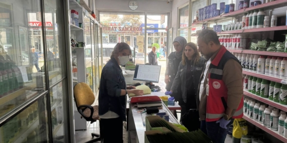 ÇARŞAMBA’DA BİTKİ KORUMA ÜRÜNLERİ BAYİLERİNE DENETİM
