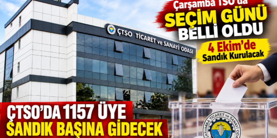 ÇARŞAMBA TSO’DA SEÇİM GÜNÜ BELLİ OLDU: 4 EKİM’DE SANDIK KURULACAK