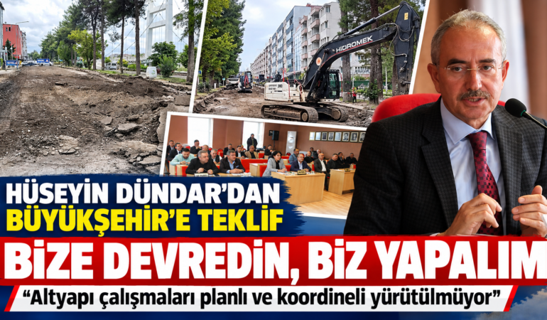 HÜSEYİN DÜNDAR’DAN BÜYÜKŞEHİR’E TEKLİF‘BİZE DEVREDİN, BİZ YAPALIM’