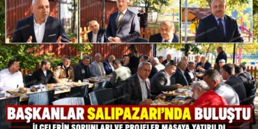 Başkanlar Salıpazarı’nda Kahvaltıda Buluştu