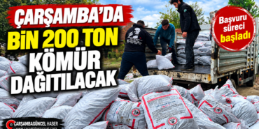 Çarşamba’da Kömür Dağıtımı Başladı