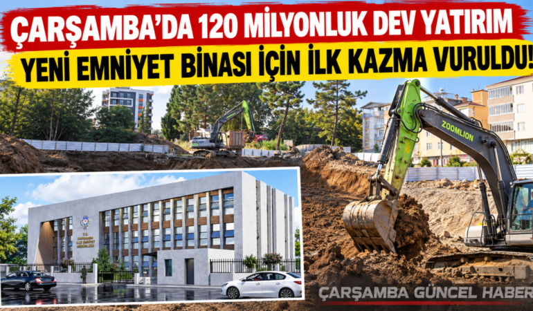 YENİ EMNİYET BİNASI İÇİN İLK KAZMA VURULDU!