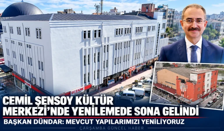 BAŞKAN DÜNDAR: CEMİL ŞENSOY KÜLTÜR MERKEZİ’Nİ YENİLİYORUZ