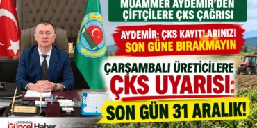 Çiftçilere ÇKS Başvuru Uyarısı