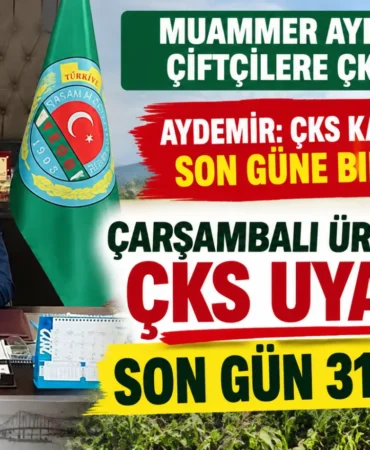Çiftçilere ÇKS Başvuru Uyarısı