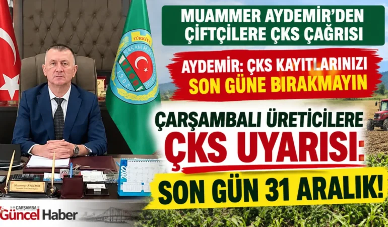 Çiftçilere ÇKS Başvuru Uyarısı