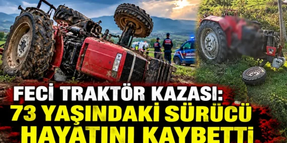 FECİ TRAKTÖR KAZASI: SÜRÜCÜ HAYATINI KAYBETTİ
