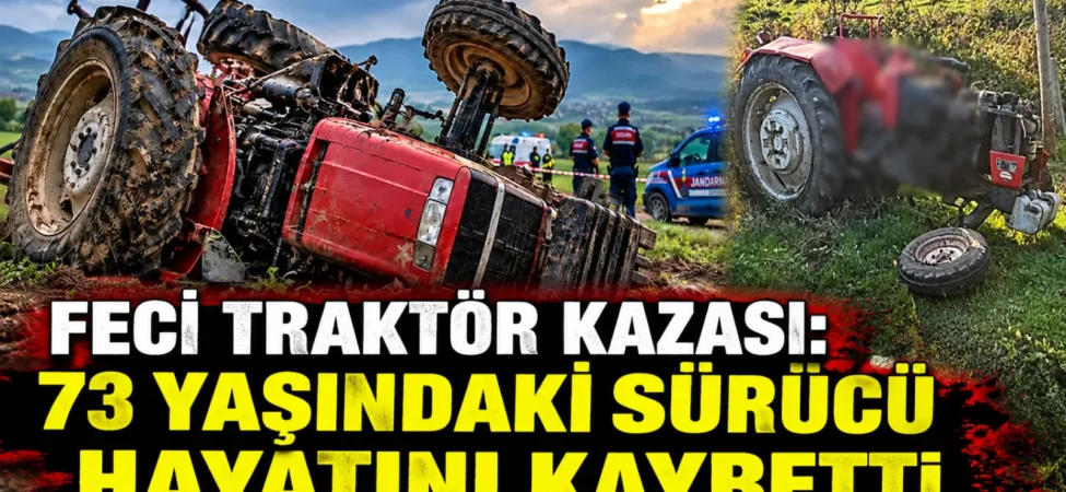 Feci Traktör Kazası_ Sürücü Hayatını Kaybetti