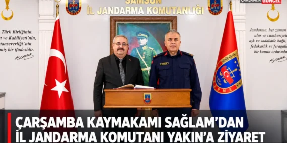 SAĞLAM’DAN İL JANDARMA KOMUTANI YAKIN’A ZİYARET