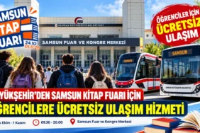 Samsun Kitap Fuarı’na Ücretsiz Ulaşım