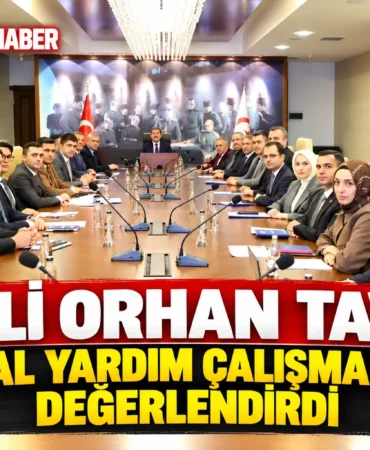 Vali Tavlı Sosyal Yardımları Değerlendirdi